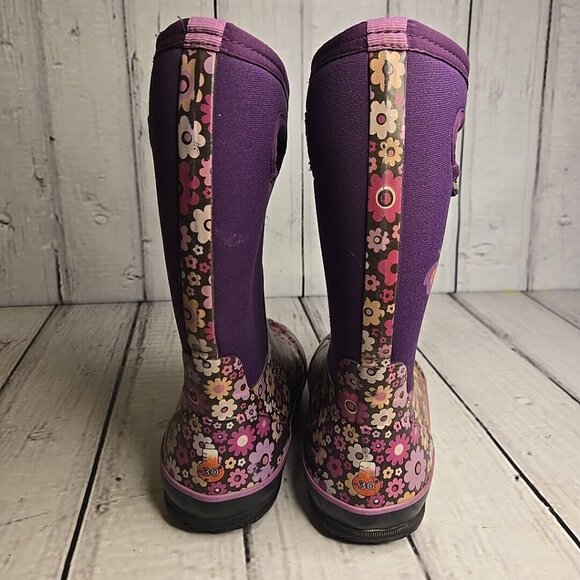 BOGS Classic  Daisy Boots Youth Big Kids Insulated Winter - US 4 - Picture 8 of 11